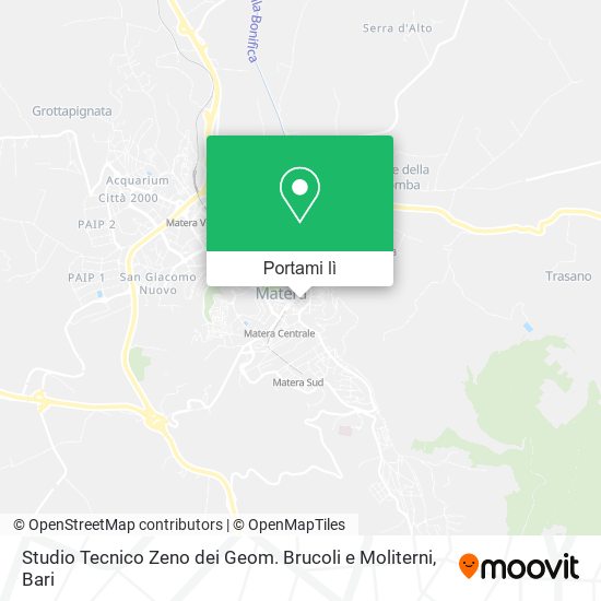 Mappa Studio Tecnico Zeno dei Geom. Brucoli e Moliterni