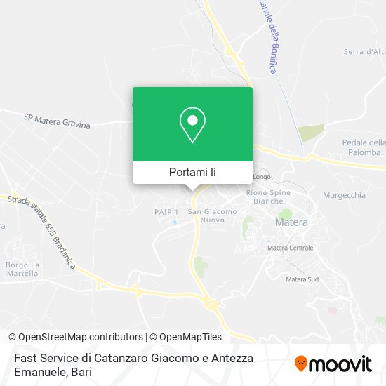 Mappa Fast Service di Catanzaro Giacomo e Antezza Emanuele