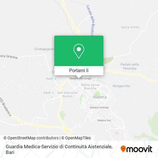 Mappa Guardia Medica-Servizio di Continuità Aistenziale