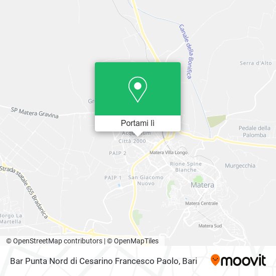 Mappa Bar Punta Nord di Cesarino Francesco Paolo