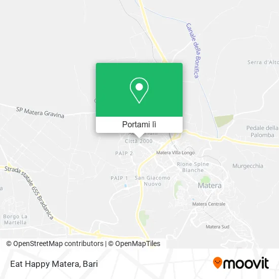 Mappa Eat Happy Matera