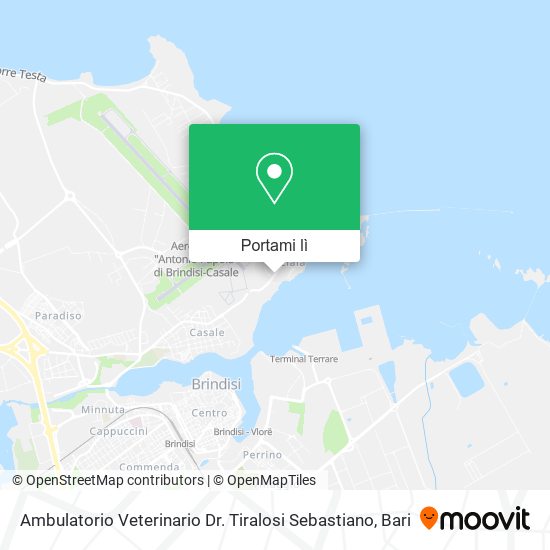 Mappa Ambulatorio Veterinario Dr. Tiralosi Sebastiano