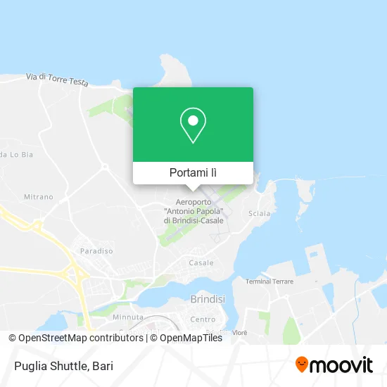 Mappa Puglia Shuttle