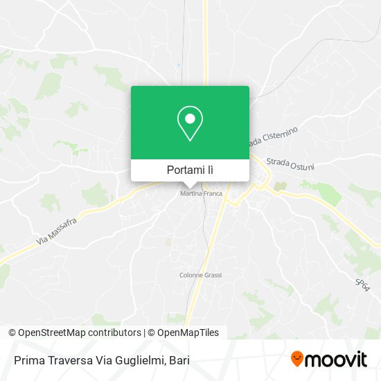 Mappa Prima Traversa Via Guglielmi