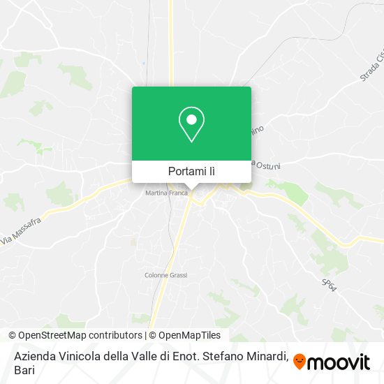 Mappa Azienda Vinicola della Valle di Enot. Stefano Minardi