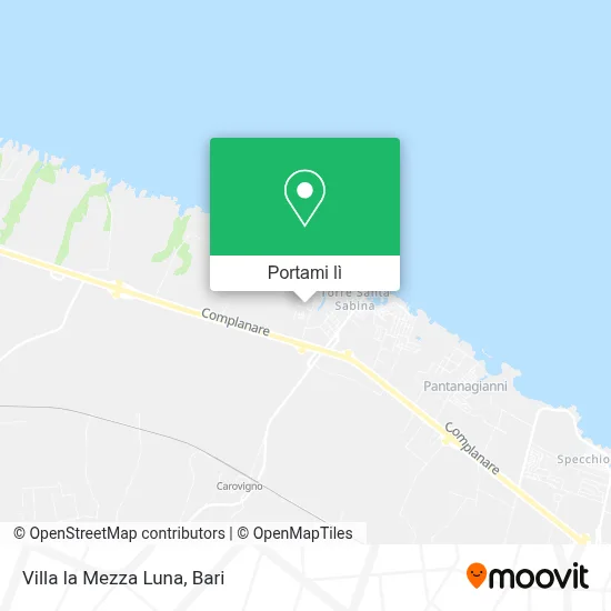 Mappa Villa la Mezza Luna