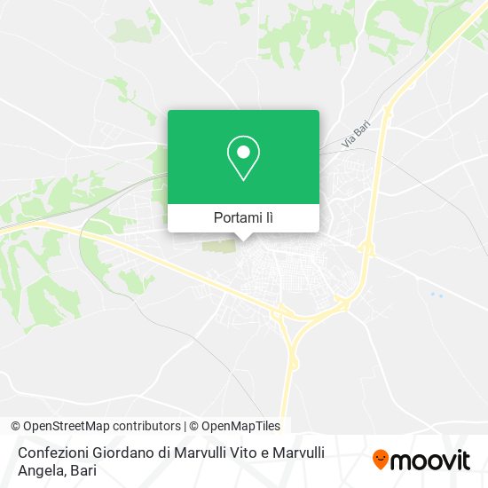 Mappa Confezioni Giordano di Marvulli Vito e Marvulli Angela
