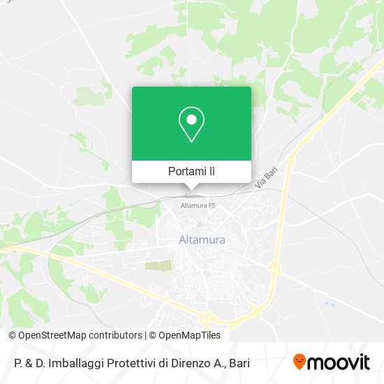 Mappa P. & D. Imballaggi Protettivi di Direnzo A.
