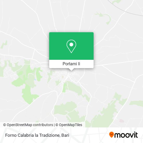 Mappa Forno Calabria la Tradizione