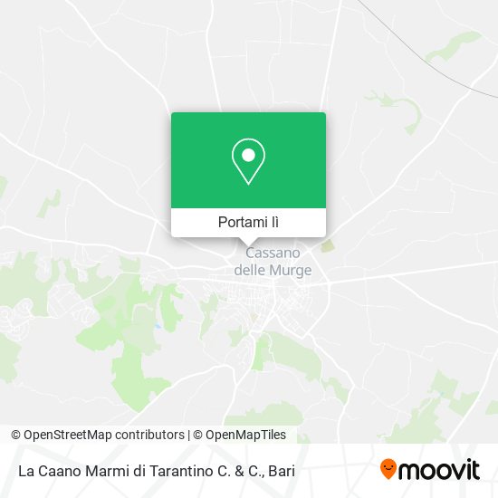 Mappa La Caano Marmi di Tarantino C. & C.