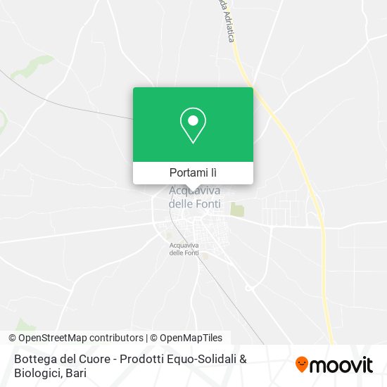 Mappa Bottega del Cuore - Prodotti Equo-Solidali & Biologici