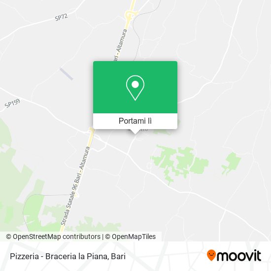 Mappa Pizzeria - Braceria la Piana