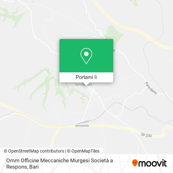 Mappa Omm Officine Meccaniche Murgesi Società a Respons