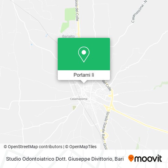 Mappa Studio Odontoiatrico Dott. Giuseppe Divittorio