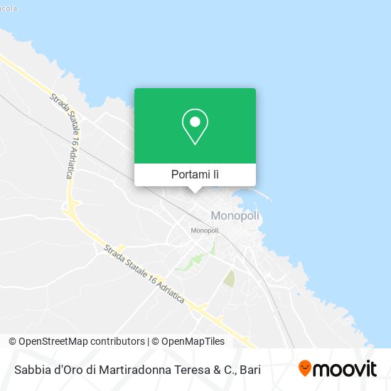 Mappa Sabbia d'Oro di Martiradonna Teresa & C.