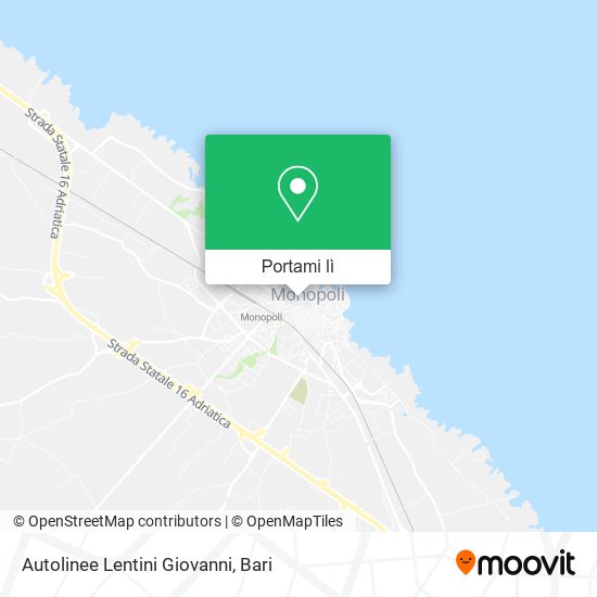 Mappa Autolinee Lentini Giovanni
