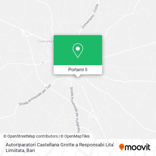 Mappa Autoriparatori Castellana Grotte a Responsabi Lita' Limiitata