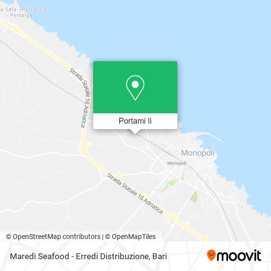 Mappa Maredì Seafood - Erredi Distribuzione