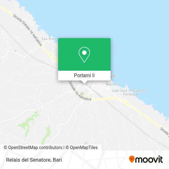 Mappa Relais del Senatore