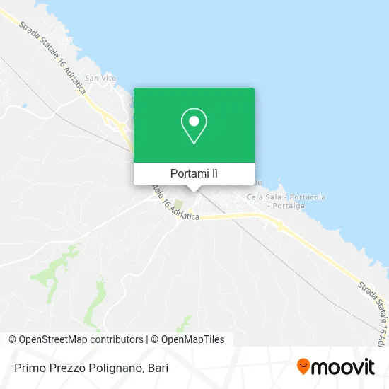 Mappa Primo Prezzo Polignano