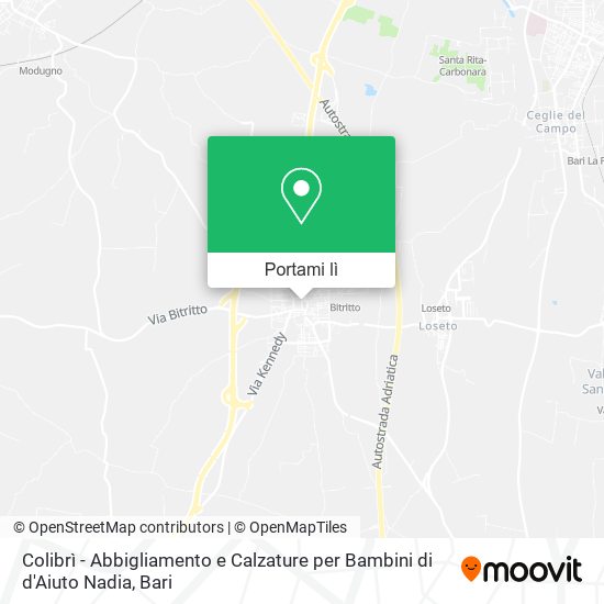 Mappa Colibrì - Abbigliamento e Calzature per Bambini di d'Aiuto Nadia