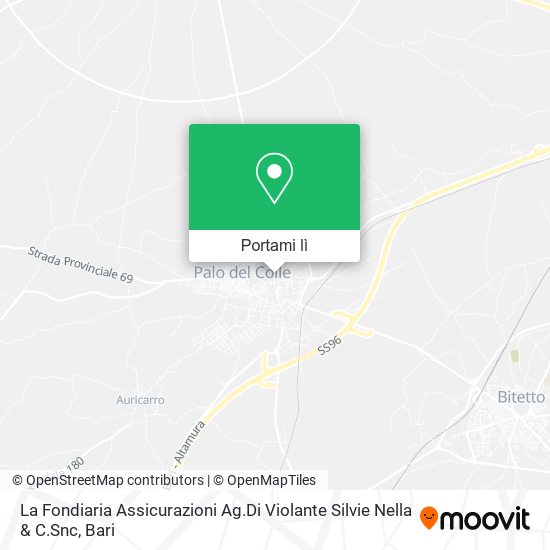 Mappa La Fondiaria Assicurazioni Ag.Di Violante Silvie Nella & C.Snc