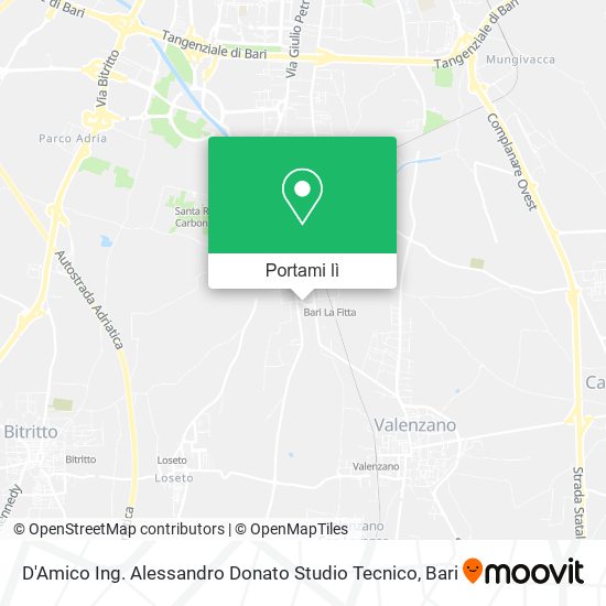 Mappa D'Amico Ing. Alessandro Donato Studio Tecnico