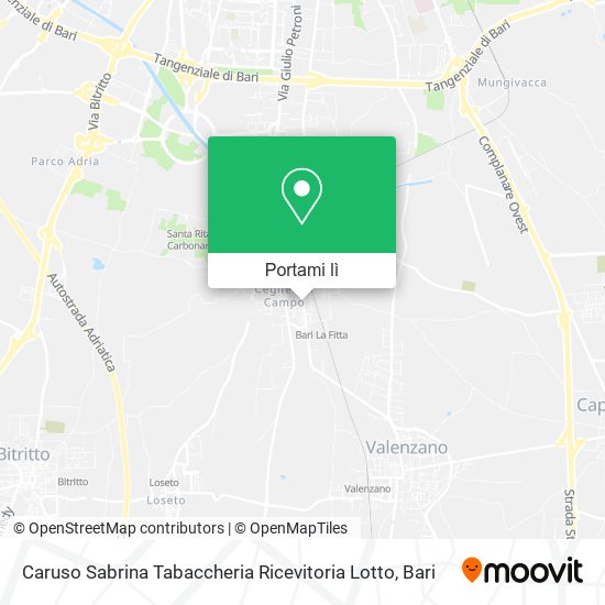 Mappa Caruso Sabrina Tabaccheria Ricevitoria Lotto