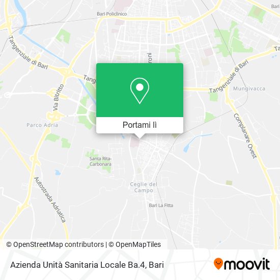 Mappa Azienda Unità Sanitaria Locale Ba.4