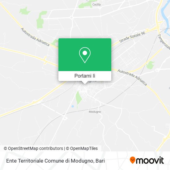 Mappa Ente Territoriale Comune di Modugno
