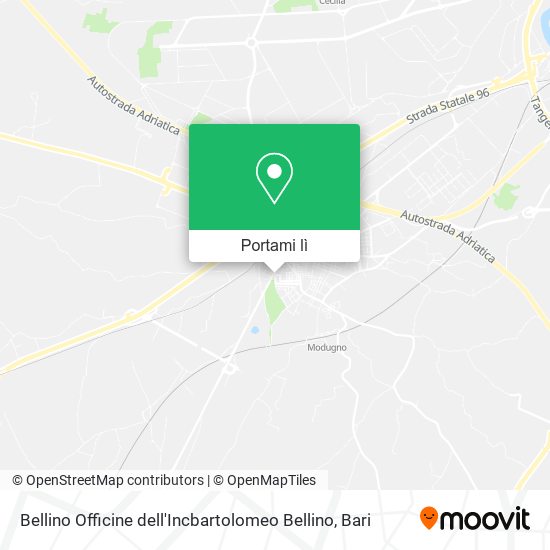 Mappa Bellino Officine dell'Incbartolomeo Bellino