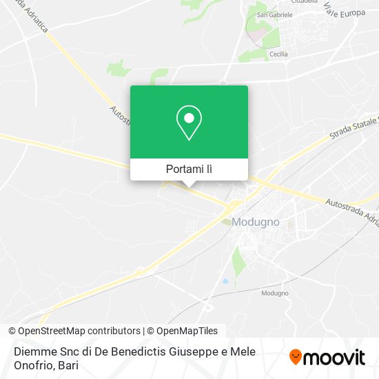 Mappa Diemme Snc di De Benedictis Giuseppe e Mele Onofrio