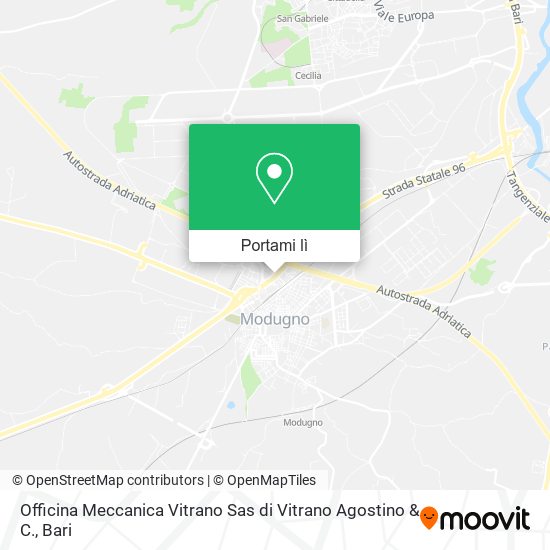 Mappa Officina Meccanica Vitrano Sas di Vitrano Agostino & C.