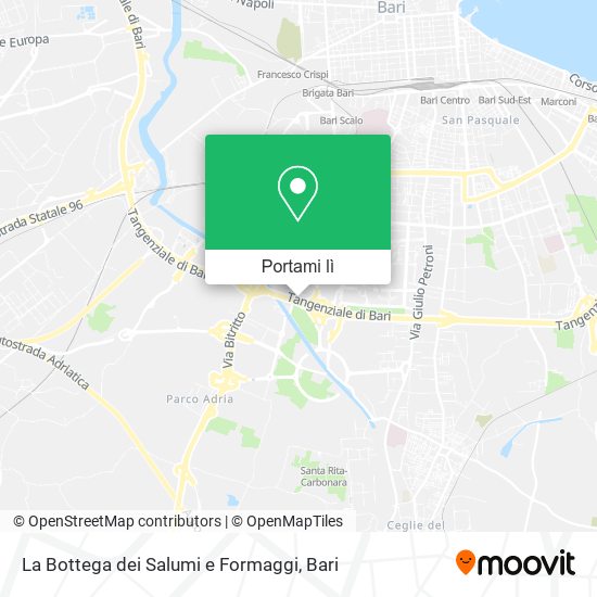 Mappa La Bottega dei Salumi e Formaggi