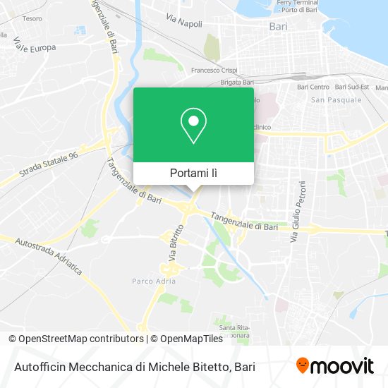 Mappa Autofficin Mecchanica di Michele Bitetto