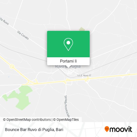 Mappa Bounce Bar Ruvo di Puglia