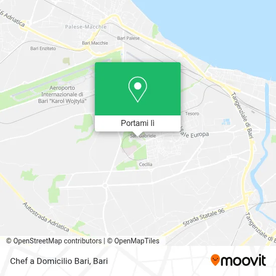 Mappa Chef a Domicilio Bari