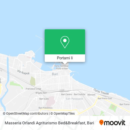 Mappa Masseria Orlandi Agriturismo Bed&Breakfast