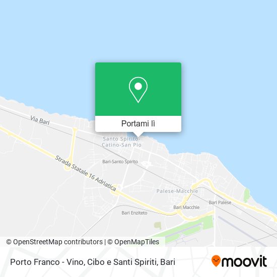 Mappa Porto Franco - Vino, Cibo e Santi Spiriti