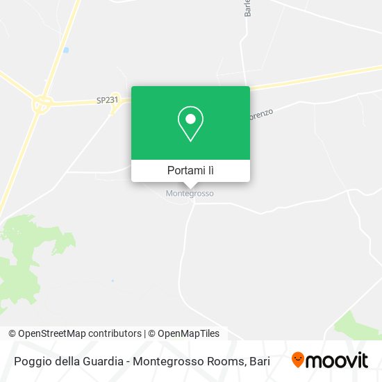 Mappa Poggio della Guardia - Montegrosso Rooms