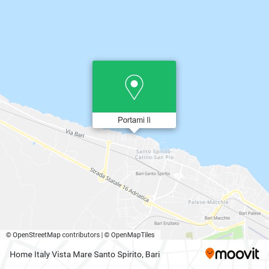 Mappa Home Italy Vista Mare Santo Spirito