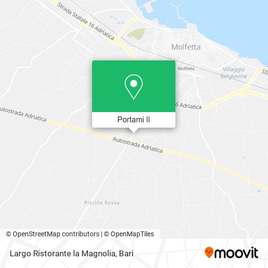 Mappa Largo Ristorante la Magnolia