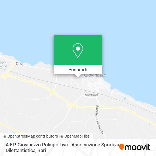 Mappa A.F.P. Giovinazzo Polisportiva - Associazione Sportiva Dilettantistica