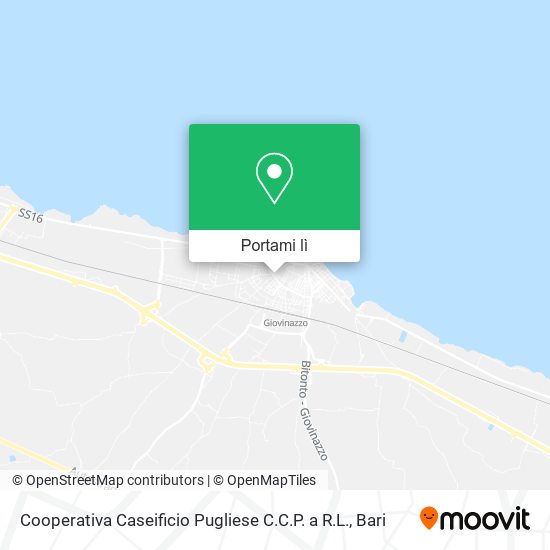 Mappa Cooperativa Caseificio Pugliese C.C.P. a R.L.