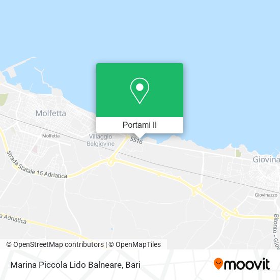 Mappa Marina Piccola Lido Balneare