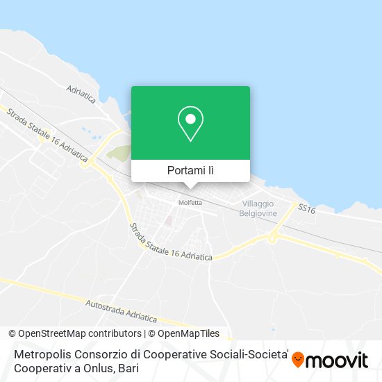 Mappa Metropolis Consorzio di Cooperative Sociali-Societa' Cooperativ a Onlus