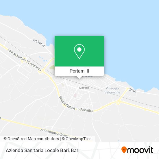 Mappa Azienda Sanitaria Locale Bari