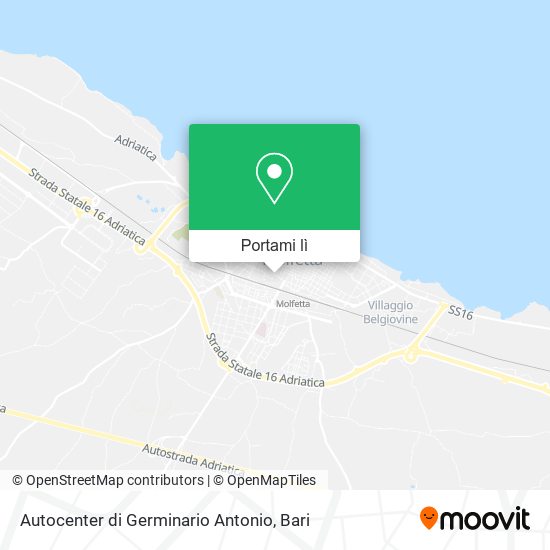 Mappa Autocenter di Germinario Antonio