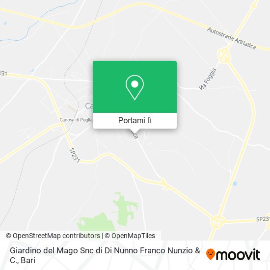 Mappa Giardino del Mago Snc di Di Nunno Franco Nunzio & C.