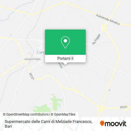 Mappa Supermercato delle Carni di Melziade Francesco